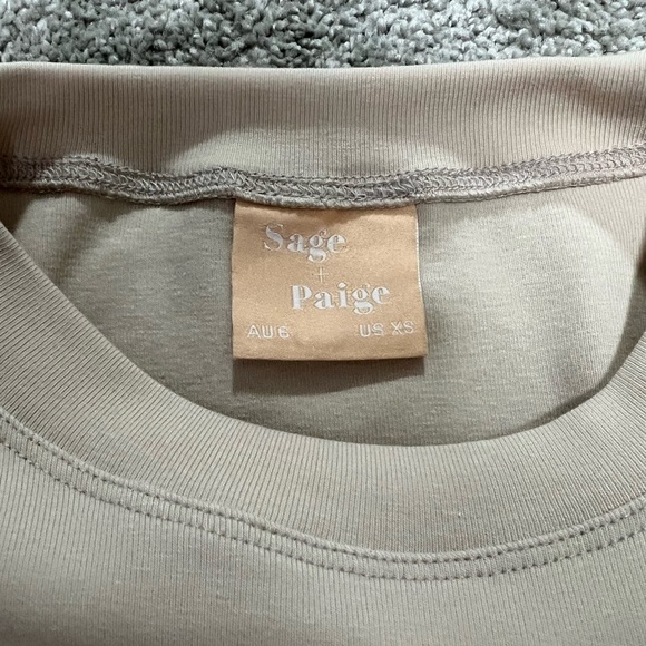 Sage&Paige Taking Sides Wrap Dress Beige - Picture 8 of 10